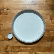 Cazuela Platter | 14" x 2" | Greystone/Snow White