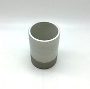 Tawa Vase | 4" x 6" | Greystone/Snow White