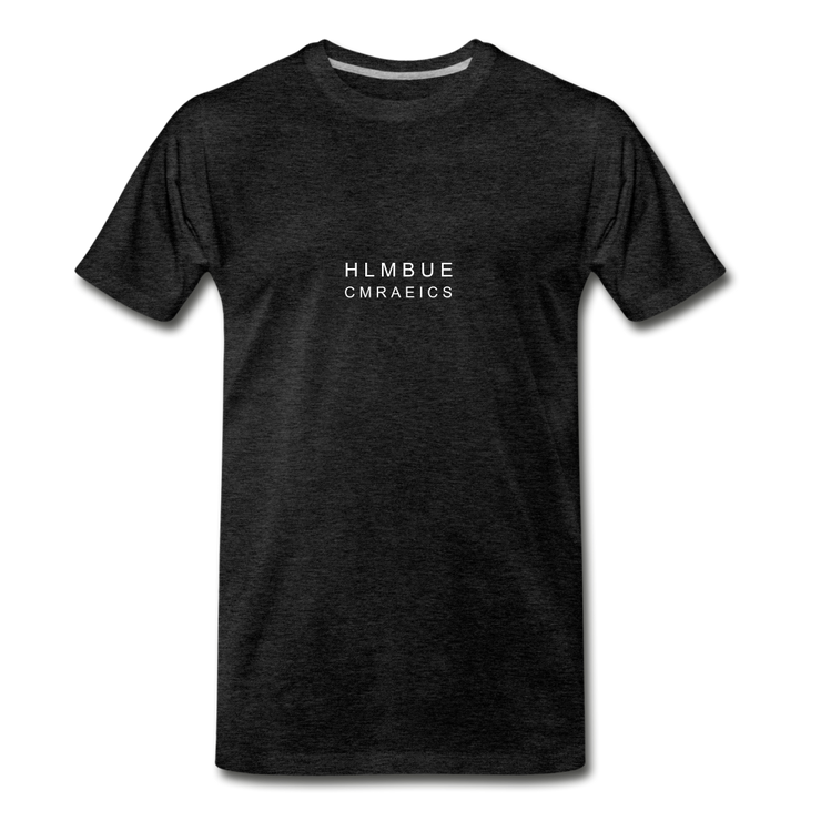 HLMBUE CMRAEICS [typoglycemia] Unisex Premium T-Shirt - charcoal gray