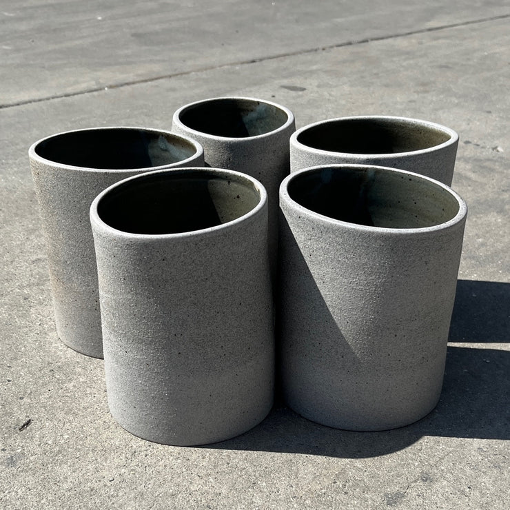 Apple Seed Vase | 5" x 6" | Greystone/Danish Int./Raw Ext. PC
