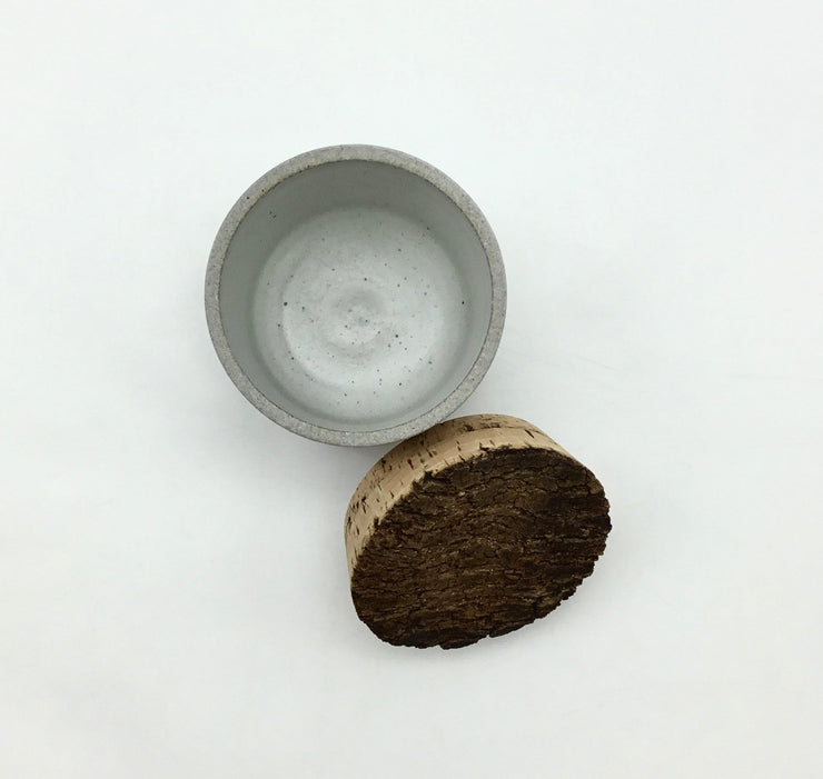 Canister w/ Bark Top | 4" x 4" | Greystone/RAW (CC)