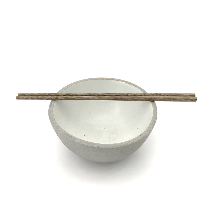 Enoki Bowl | 6" x 3" | Greystone/Snow White CC