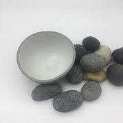 Humble Ceramics | Stillness Collection | Enoki Bowl | EB1-G-S | Greystone/Snow White | 