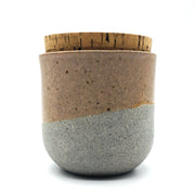 Alder Canister w/ Classic Cork | 3" x 3" | Greystone/English Rose