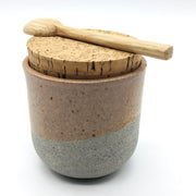 Alder Canister w/ Classic Cork | 3" x 3" | Greystone/English Rose