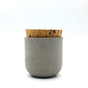 Alder Canister w/ Classic Cork | 3" x 3" | Greystone/Raw