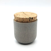 Alder Canister w/ Classic Cork | 3" x 3" | Greystone/Raw