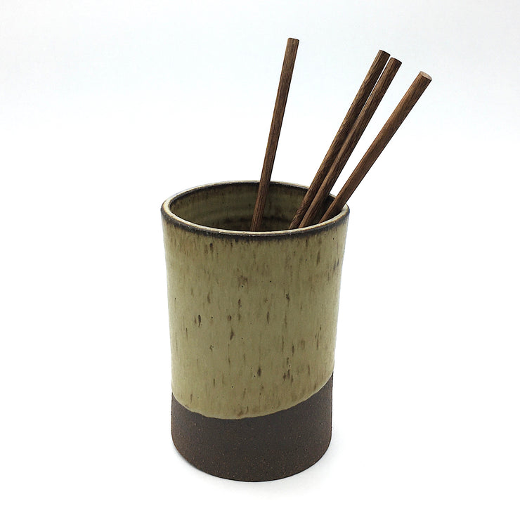 Apple Seed Vase | 4" x 6" | Brownstone/Tortoise Shell