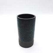 Apple Seed Vase | 4" x 8" | Brownstone/Matte Black
