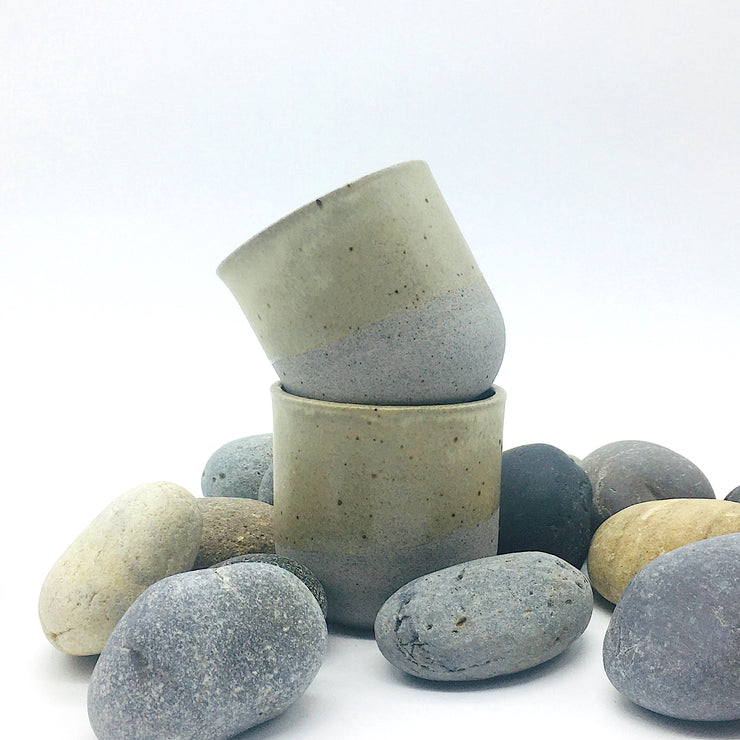 Alder Tumbler | 3" x 3" | Greystone/Yellow Jade