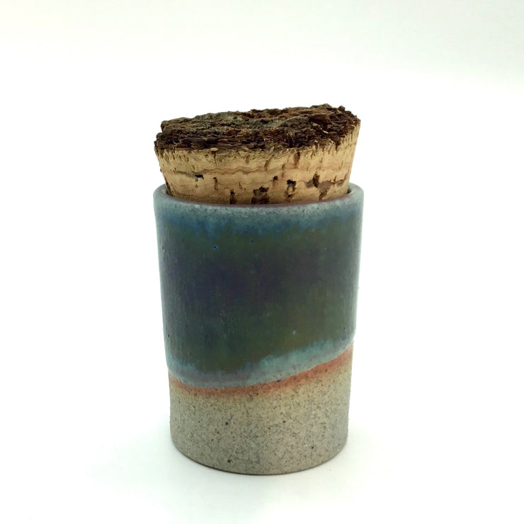 Canister w/ Bark Top | 2 oz | Greystone/Aloha Blue (NOT FOOD SAFE)