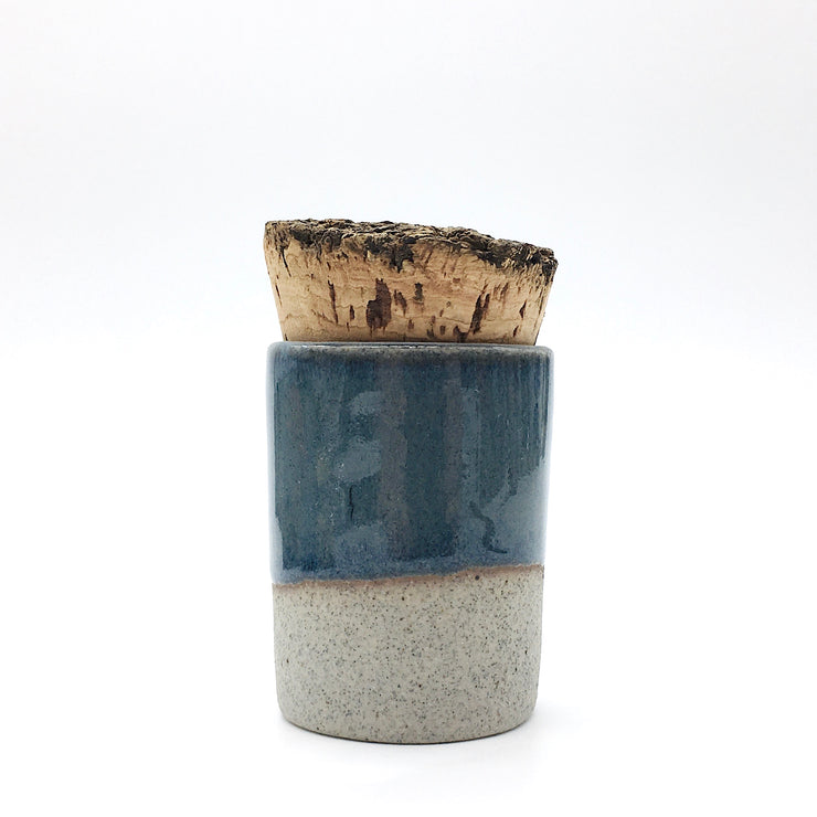 Canister w/ Bark Top | 2 oz | Greystone/Baltic Blue
