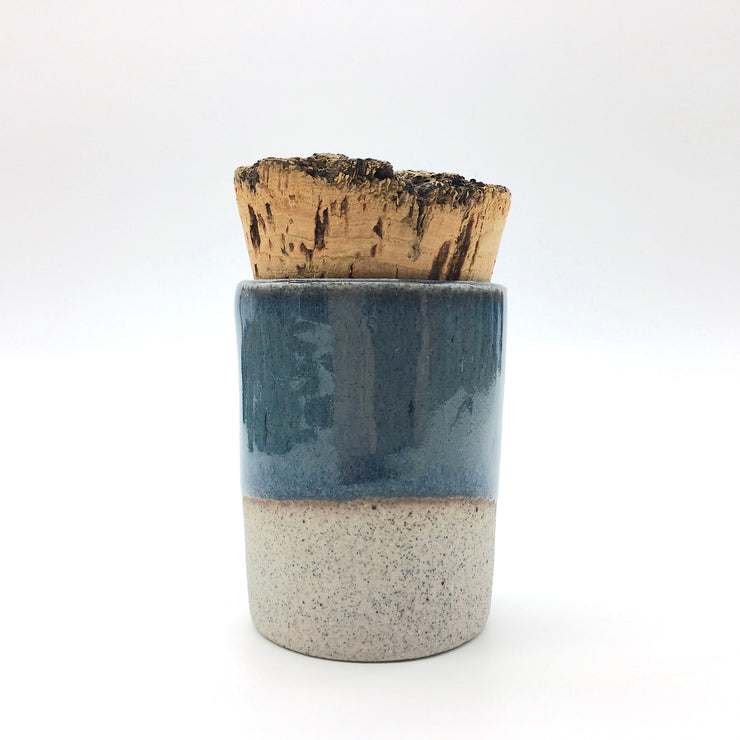 Canister w/ Bark Top | 2 oz | Greystone/Baltic Blue