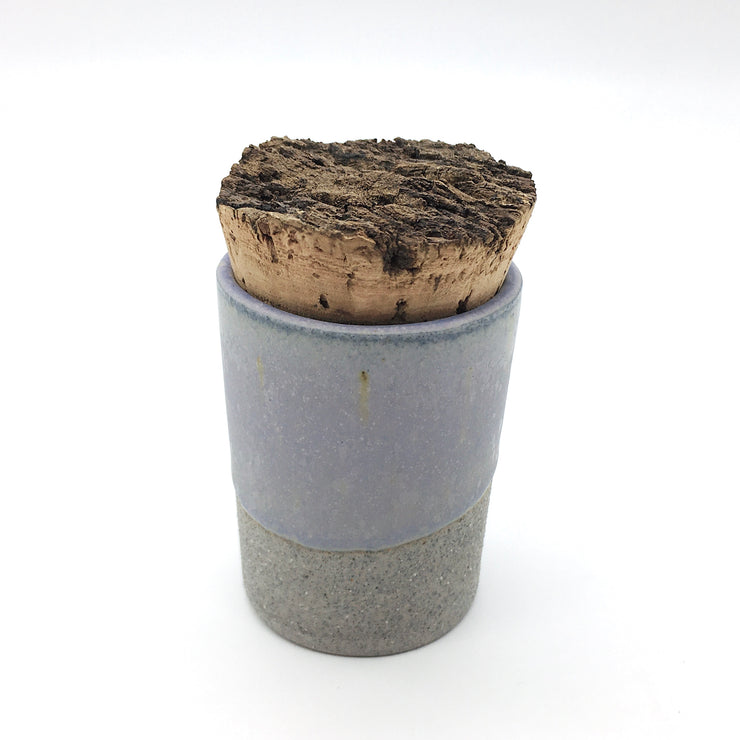Canister w/ Bark Top | 2 oz | Greystone/Lavender