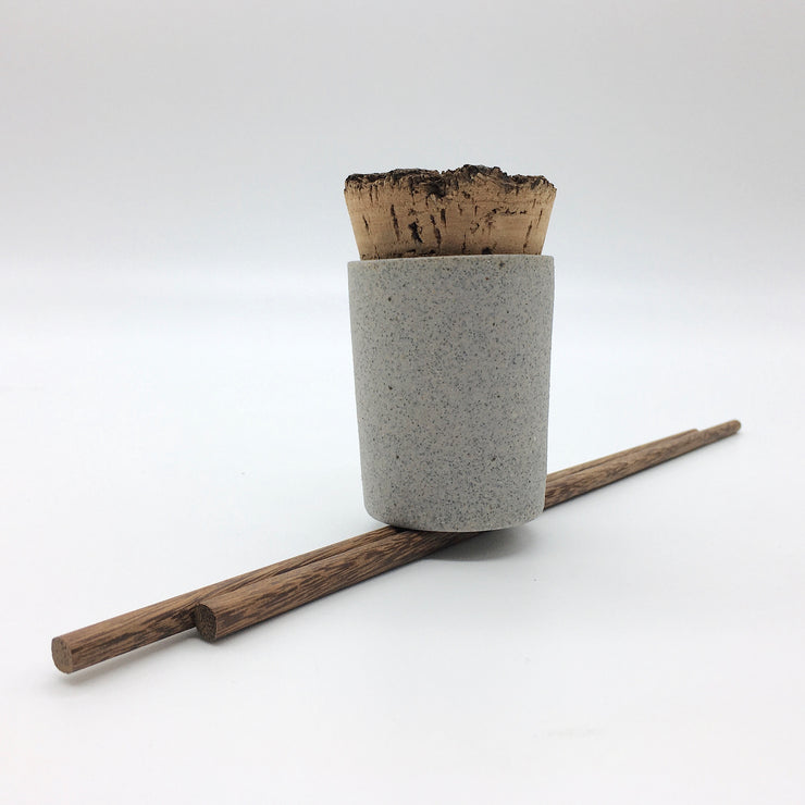 Canister w/ Bark Top | 2 oz | Greystone/Raw