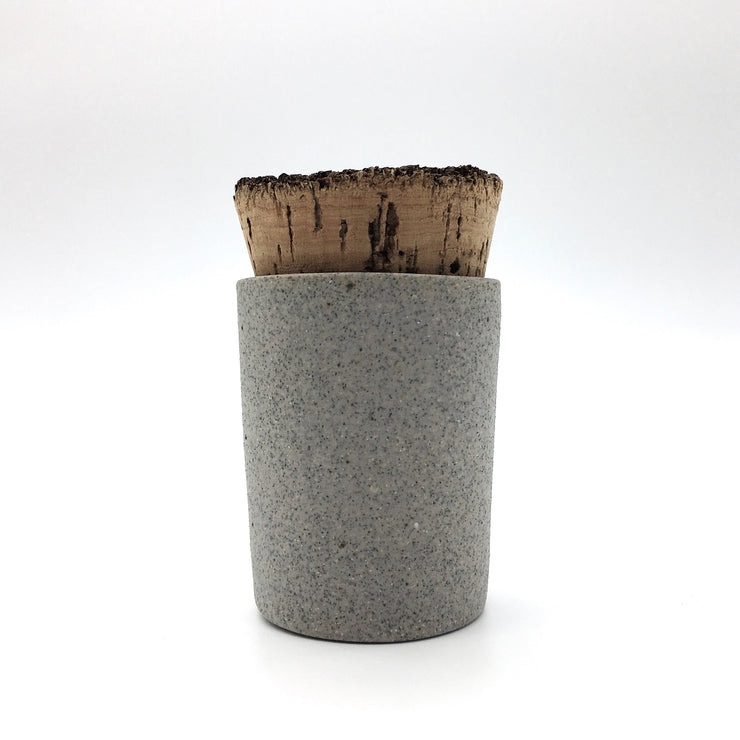 Canister w/ Bark Top | 2 oz | Greystone/Raw