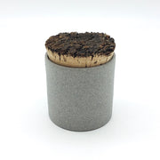 Canister w/ Bark Top | 3" x 3" | Greystone/RAW