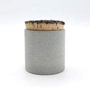 Canister w/ Bark Top | 3" x 3" | Greystone/RAW