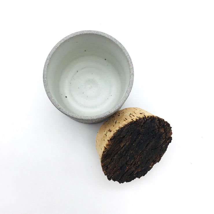 Canister w/ Bark Top | 3" x 3" | Greystone/RAW