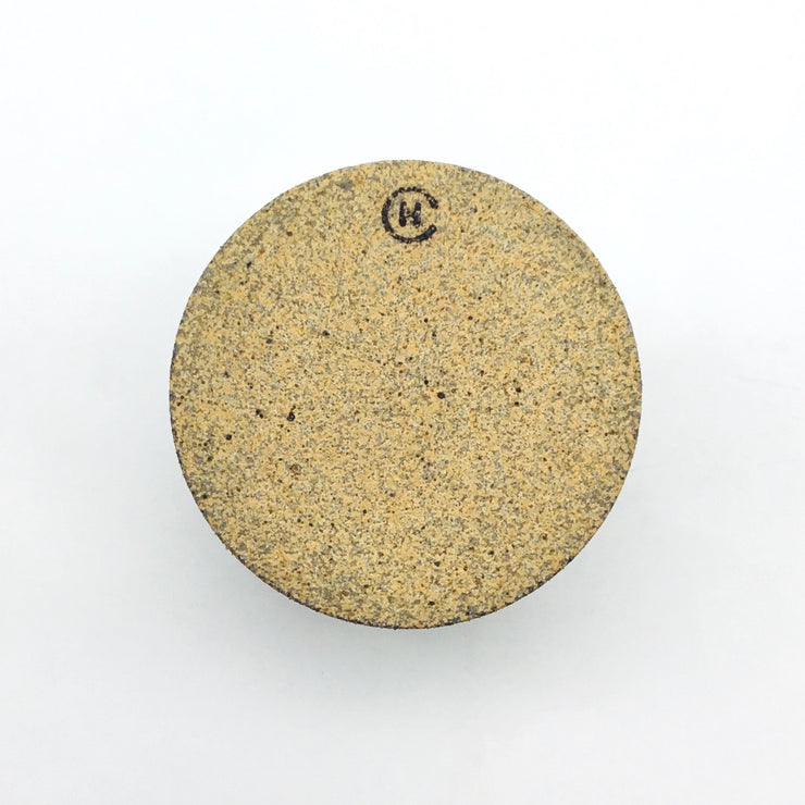 Canister w/ Bark Top | 3" x 3" | Sandstone/Snow White