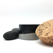 Canister w/ Classic Cork | 3.5" x 2" | Greystone/Matte Black