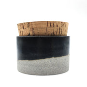 Canister w/ Classic Cork | 3.5" x 2" | Greystone/Matte Black