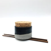 Canister w/ Classic Cork | 3.5" x 2" | Greystone/Matte Black
