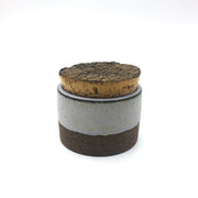 Canister w/ Bark Top | 3.5" x 2.5" | Brownstone/Lavender