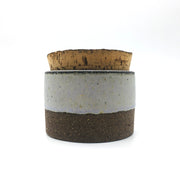 Canister w/ Bark Top | 3.5" x 2.5" | Brownstone/Lavender
