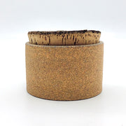 Canister w/ Bark Top | 3.5" x 2" | Sandstone/Raw Exterior/Snow White Interior