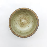 Canister w/ Bark Top | 3.5" x 2" | Sandstone/Raw Exterior/Snow White Interior