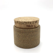 CAN3525-S-RAW | Canister 3.5" x 2.5" | Sandstone/Raw Ext | Classic Cork | Humble Ceramics | 
