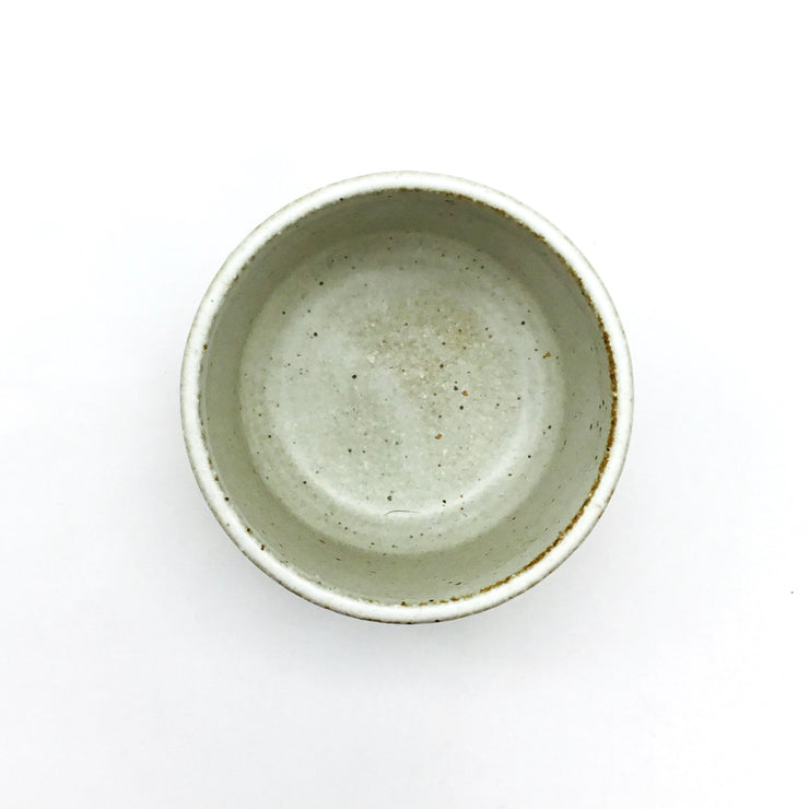 Canister w/ Bark Top | 3.5" x 2" | Sandstone/Snow White