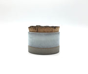 Canister w/ Bark Top | 4.5" x 3" | Greystone/Korean Blue Celadon