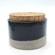 Canister w/ Classic Cork | 4.5" x 3" | Greystone/Matte Black