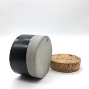 Canister w/ Classic Cork | 4.5" x 3" | Greystone/Matte Black