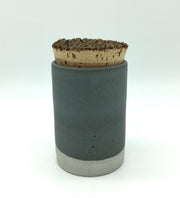 Canister w/ Bark Top | 4" x 6" | Greystone / Danish