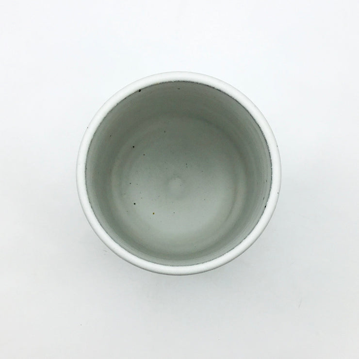 Canister w/ Bark Top | 4" x 6" | Greystone/Snow White