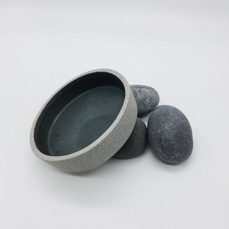 CAZLT55-G-D | Cazuelita | 5.5" x 1.5" | FS Collection | Greystone/Danish | Humble Ceramics |