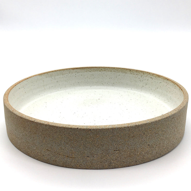 Cazuela Platter | 11" x 1.75" | Sandstone/Snow White
