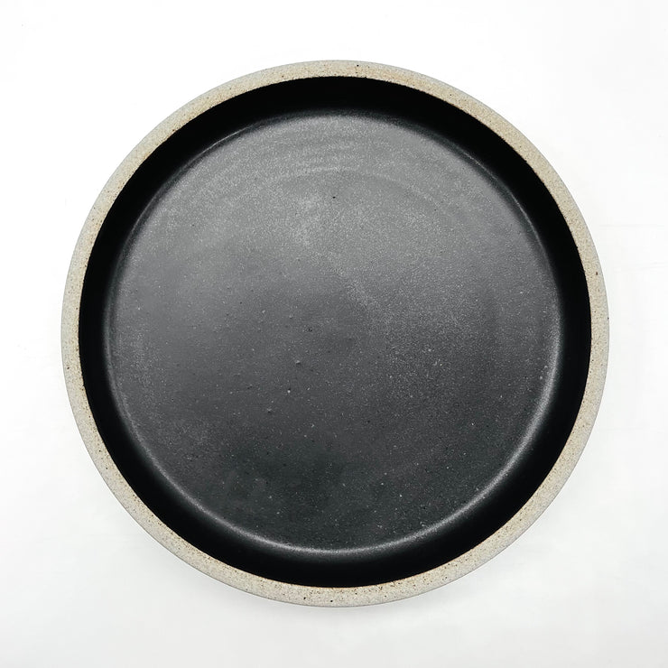 Cazuela Platter | 12" x 2" | Greystone/Matte Black