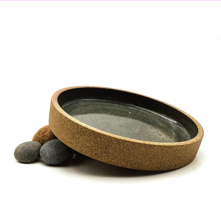Cazuela Platter | 12" x 2" | Sandstone/Pebble Grey