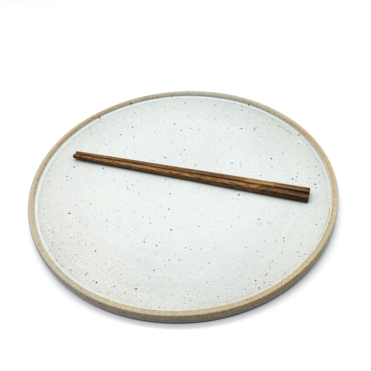 Coaster Plate | 12" | Greystone/Snow White