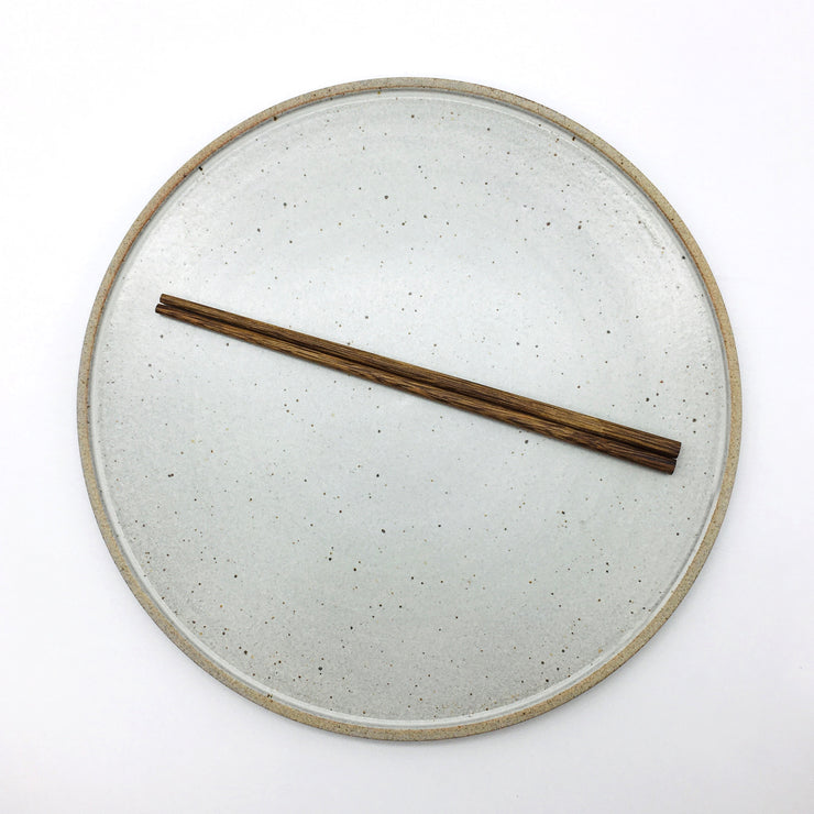 Coaster Plate | 12" | Greystone/Snow White