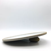 Coaster Plate | 12" | Greystone/Snow White