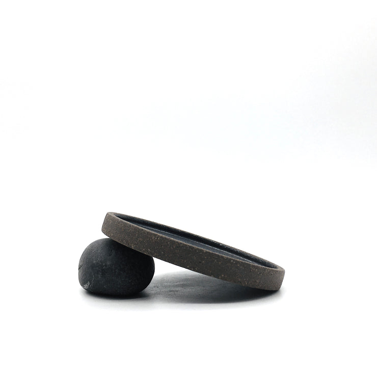 Coaster Plate | 4.5" | Brownstone/Matte Black