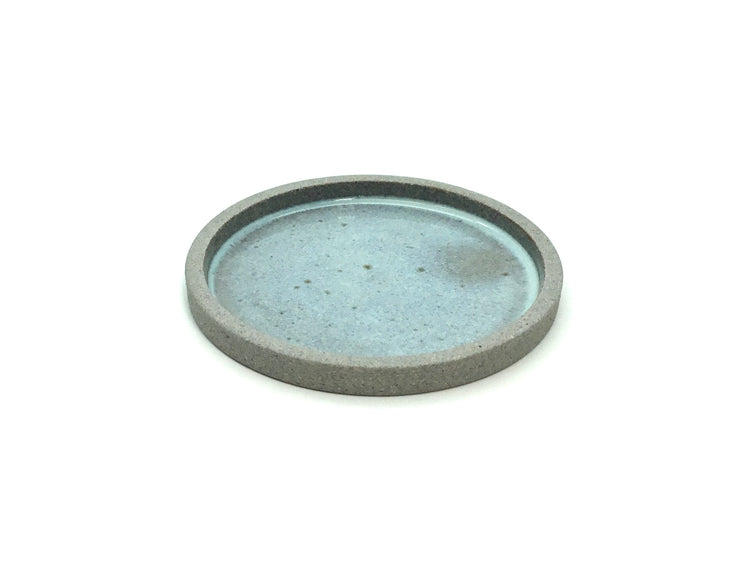 Coaster Plate | 4.5" | Greystone/Korean Blue Celadon