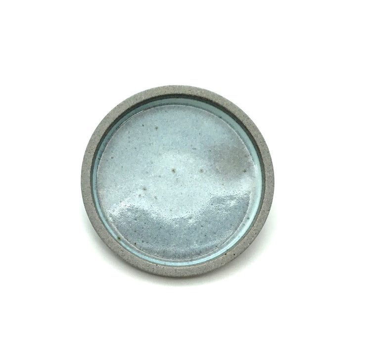 Coaster Plate | 4.5" | Greystone/Korean Blue Celadon