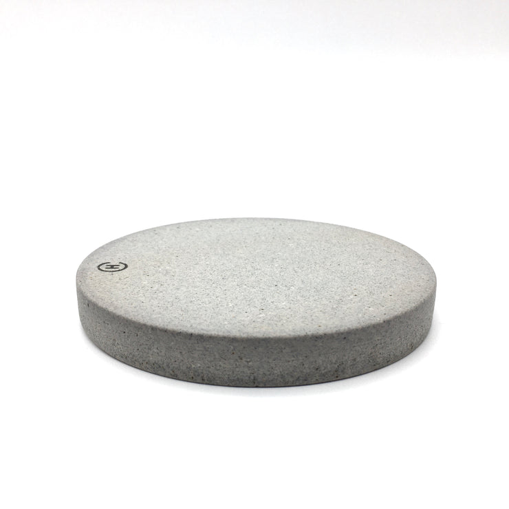 Coaster Plate | 4.5" | Greystone/Snow White