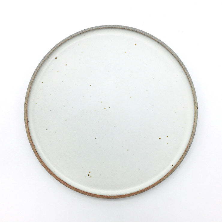 Coaster Plate | 8" | Greystone/Snow White